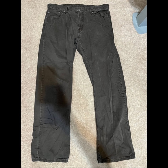 Black Mens Levi 514 Denim Jeans - Picture 5 of 5